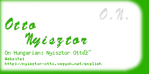 otto nyisztor business card